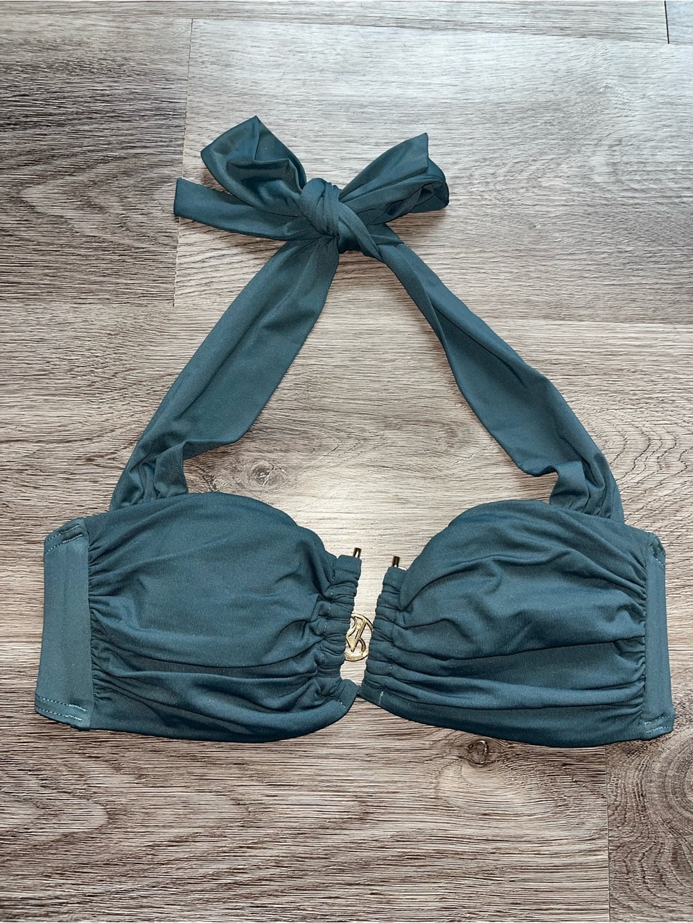 Dark Teal Halter Bikini Top - Victoria Secret